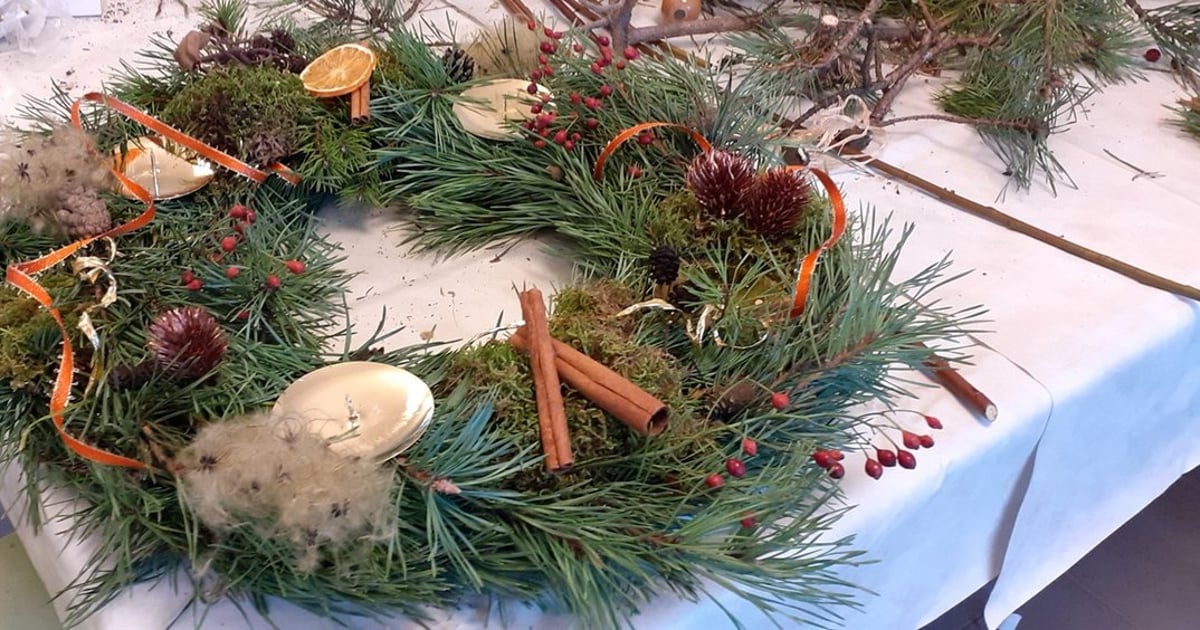 Adventskränze aus der Natur