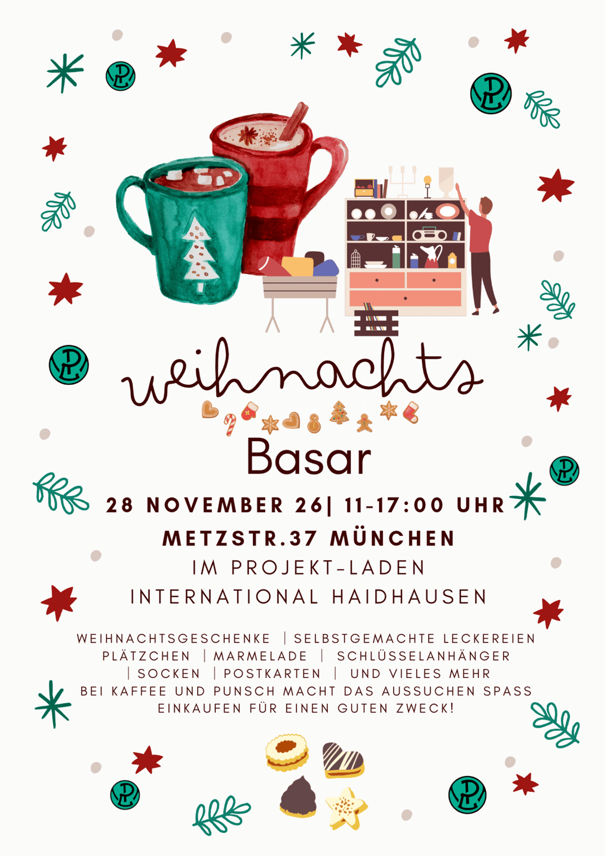 Weihnachtsbasar im Projekt-Laden International Haidhausen