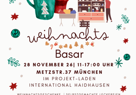 Weihnachtsbasar im Projekt-Laden International Haidhausen