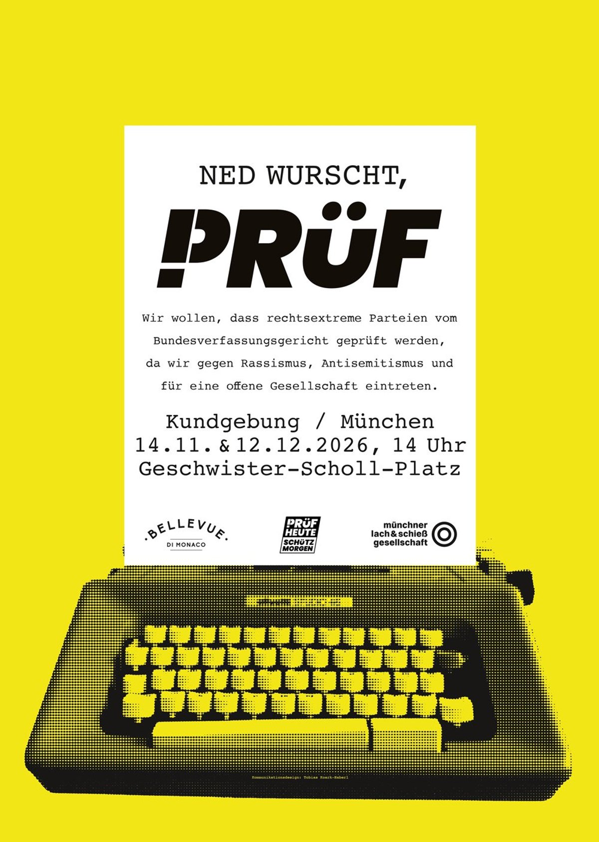 PRÜF-Demo am Geschwister-Scholl-Platz