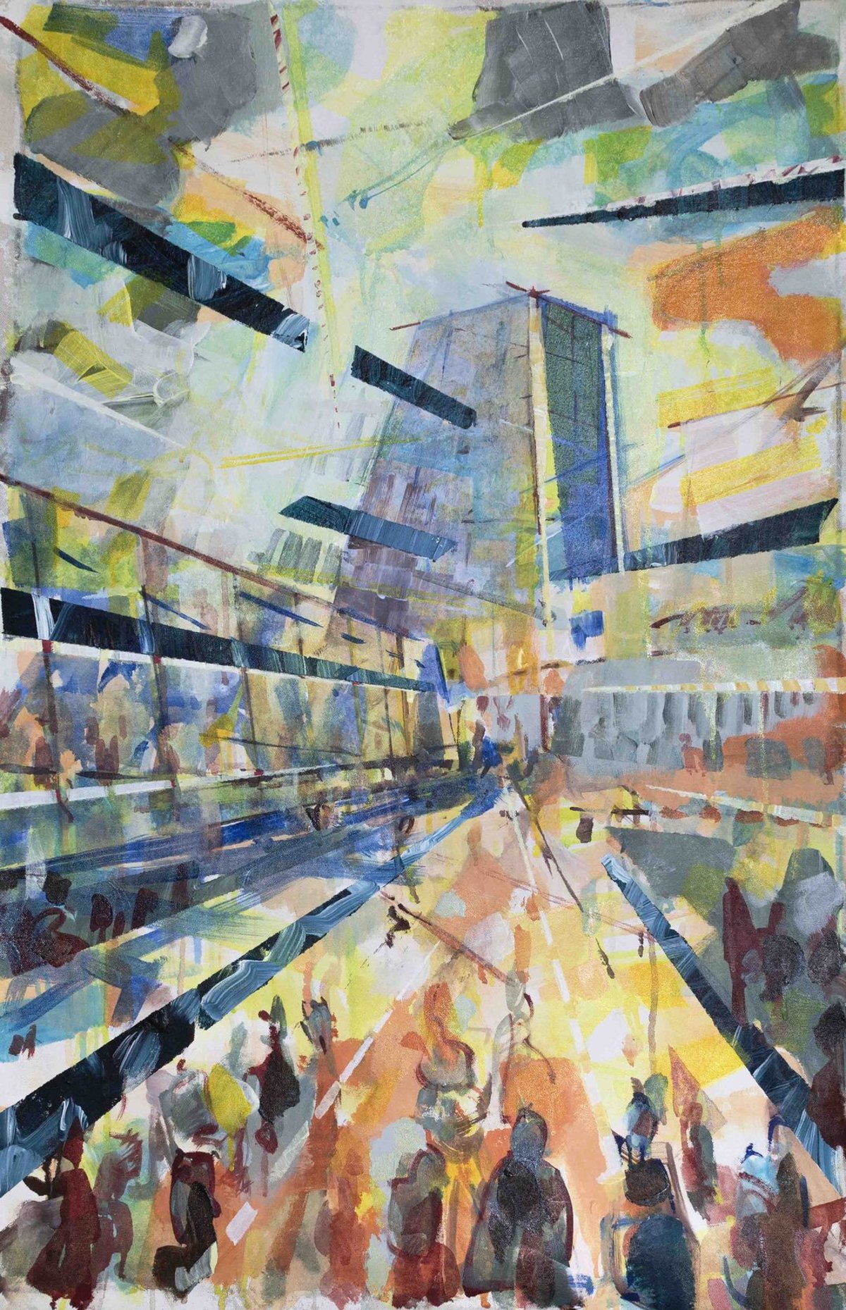 „Kryptopolis“ – Malerei Dieter Hess
