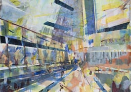 „Kryptopolis“ – Malerei Dieter Hess