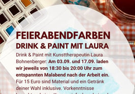 Feierabendfarben – Drink & Paint mit Laura Bohnenberger