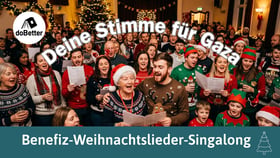 Deine Stimme für Gaza – Weihnachtslieder Singalong