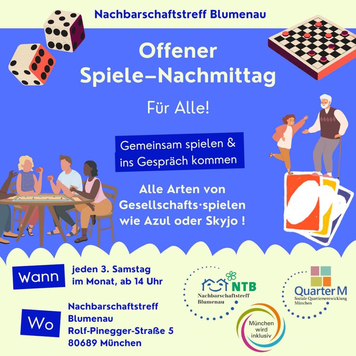 Spieletreff am 3. Samstag im Monat