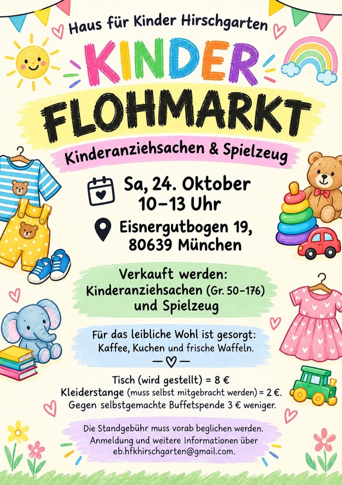 Kinderflohmarkt HfK Hirschgarten