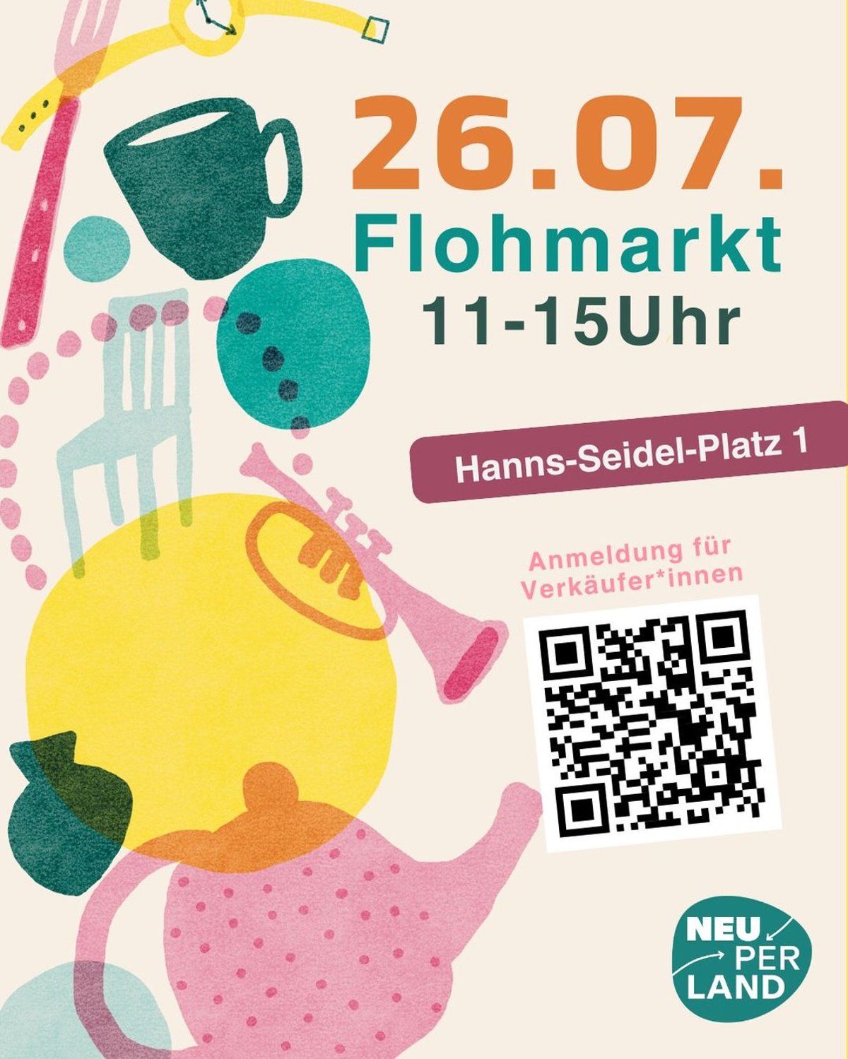 Flohmarkt auf Neuperland in Neuperlach