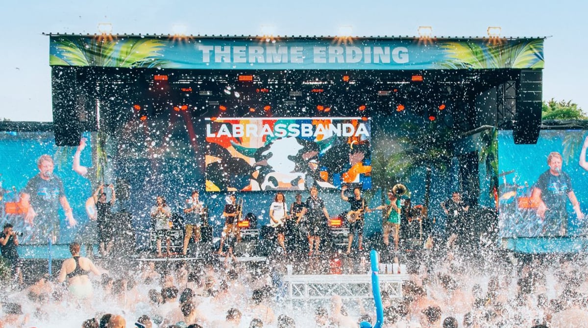 Brass Poolparty am 22. und 23.8. in der Therme Erding
