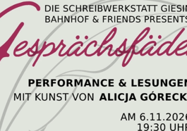 Schreibwerkstatt Giesinger Bahnhof presents Gesprächsfäden