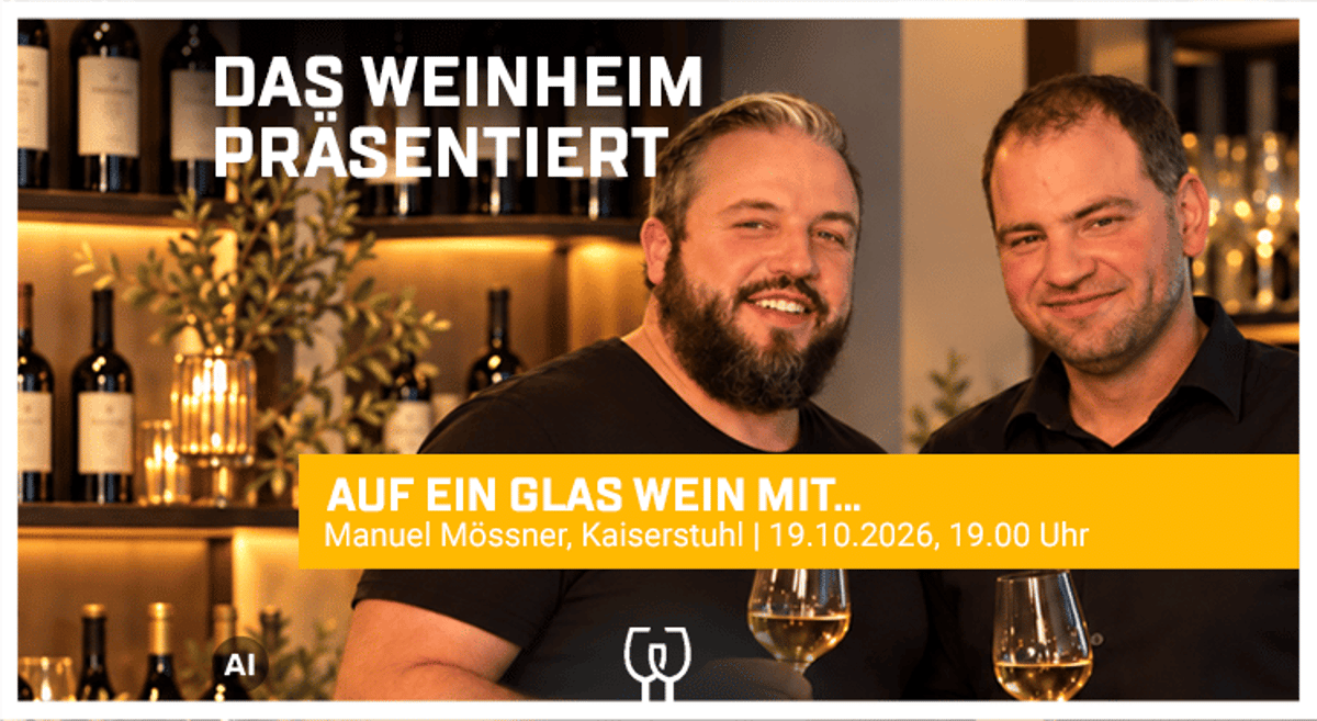 Weinverkostung und Gourmetmenü mit David&Frank (Baden/Pfalz)