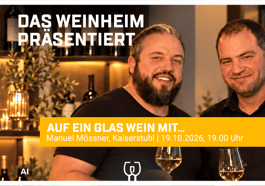 Weinverkostung und Gourmetmenü mit David&Frank (Baden/Pfalz)