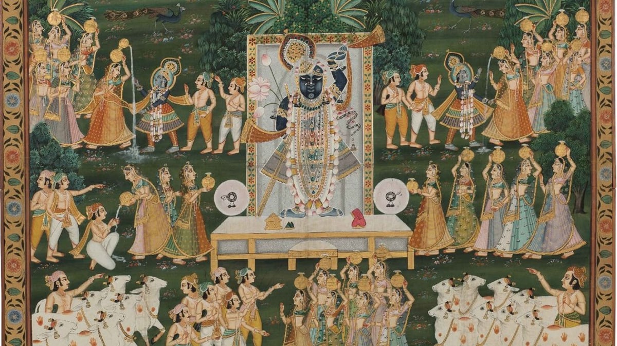 Krishna’s liturgical textiles: The pichwais of Nathdwara