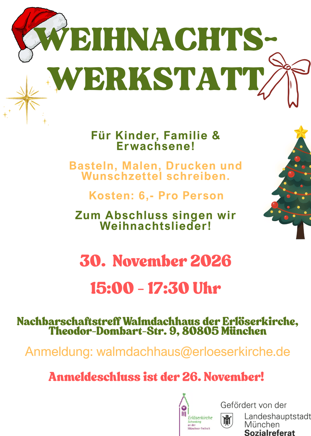 Weihnachtswerkstatt im Walmdachhaus