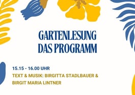 Musikalische Gartenlesung