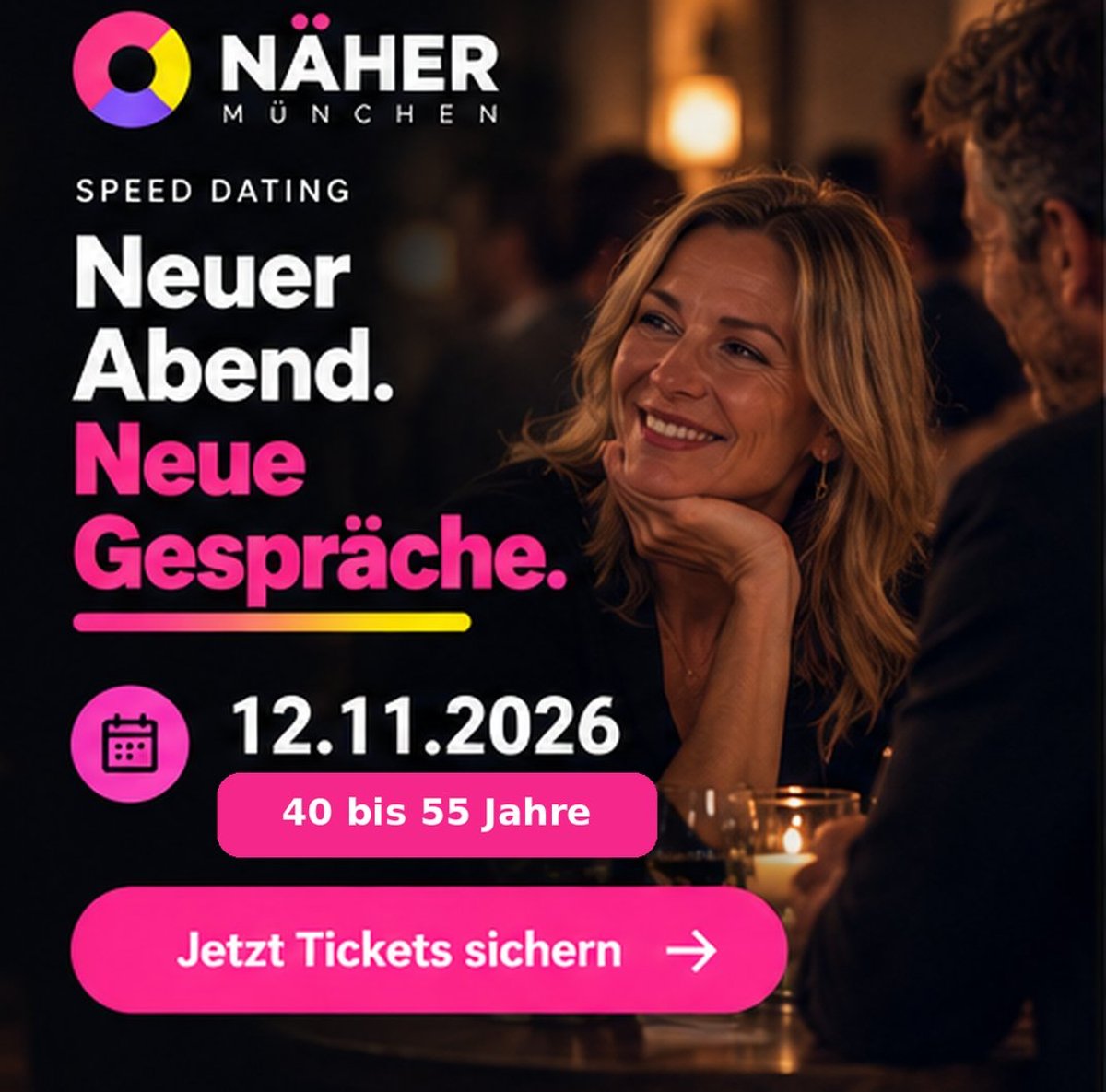 Speed Dating München – Singles von 40 bis 55