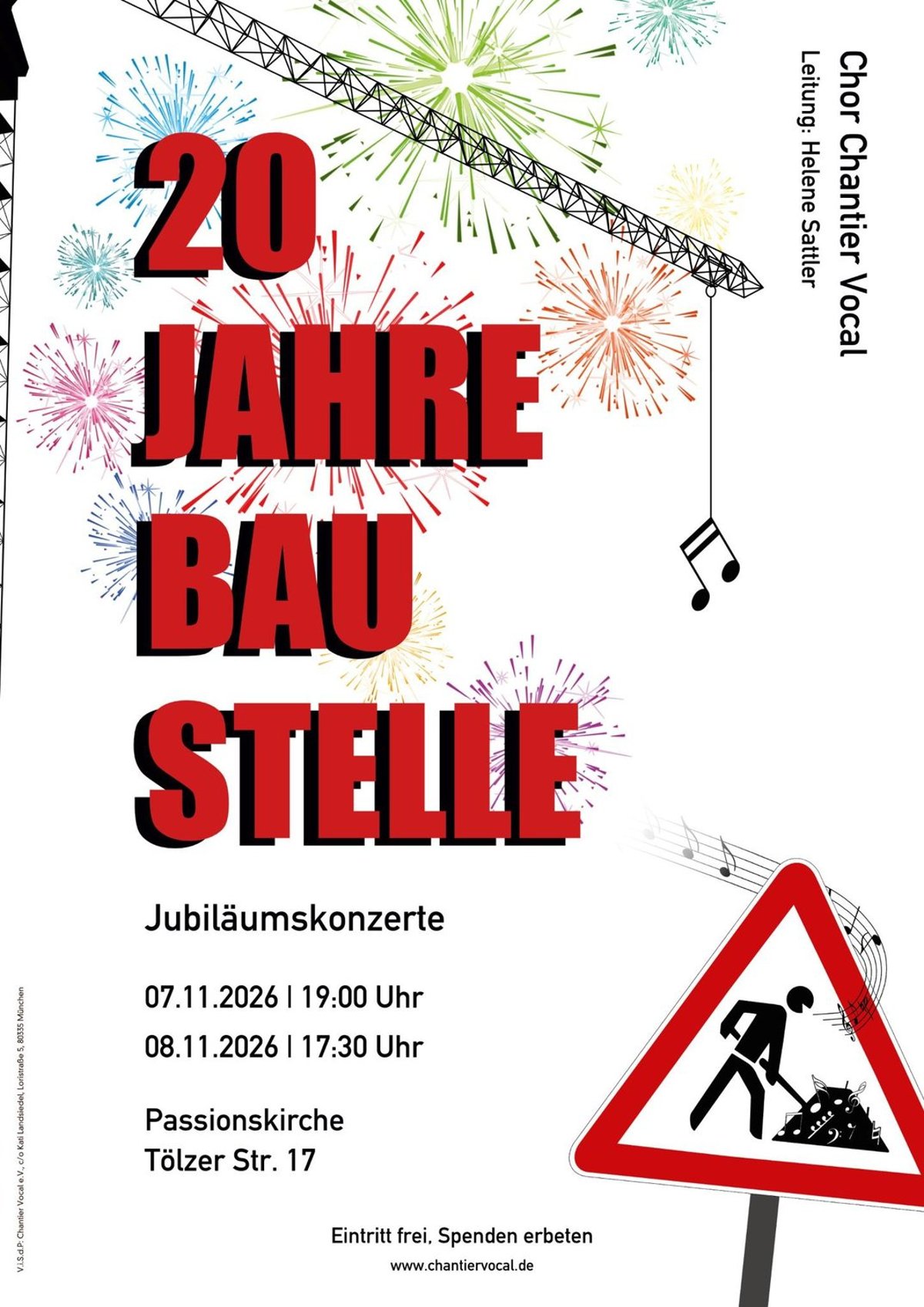 Jubiläums-Konzert: 20 Jahre Baustelle bei Chantier Vocal