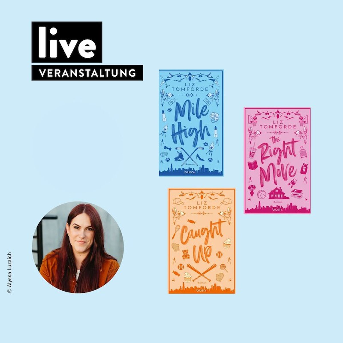 Liz Tomforde – BOOKTALK & SIGNIERSTUNDE: „Windy-City“-Reihe