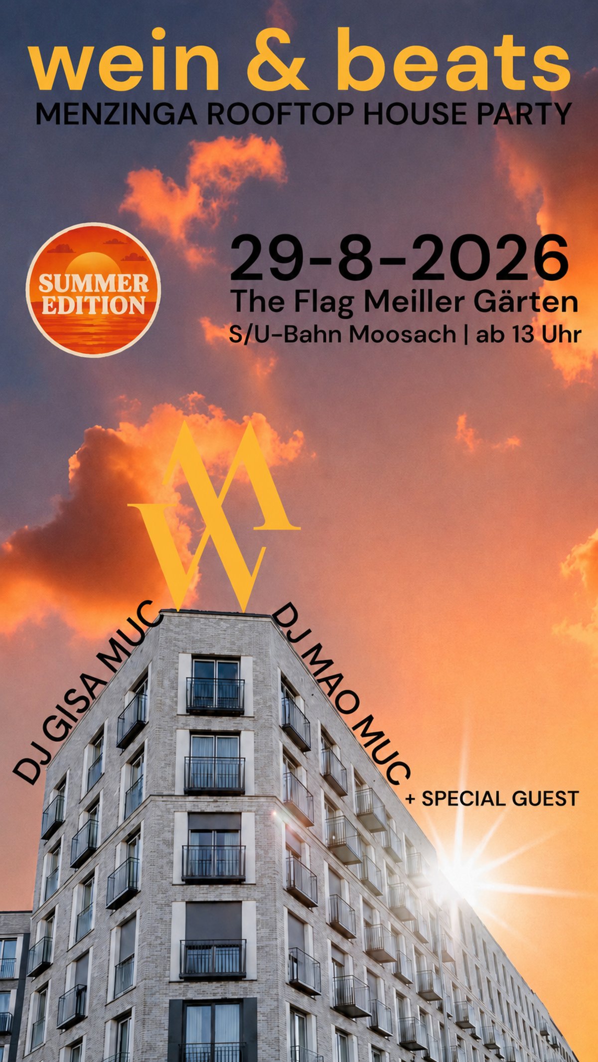 wein & beats – Menzinga Rooftop House Party 6.0