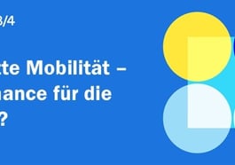 TechTalk 28/4: Vernetzte Mobilität – eine Chance für die Region?