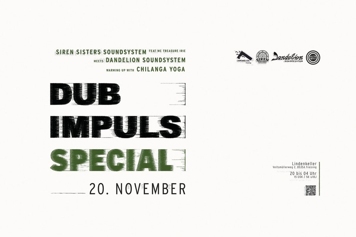 Dub Impuls Special – Siren Sisters Soundsystem feat. Treasure Irie meets Dandelion Soundsystem