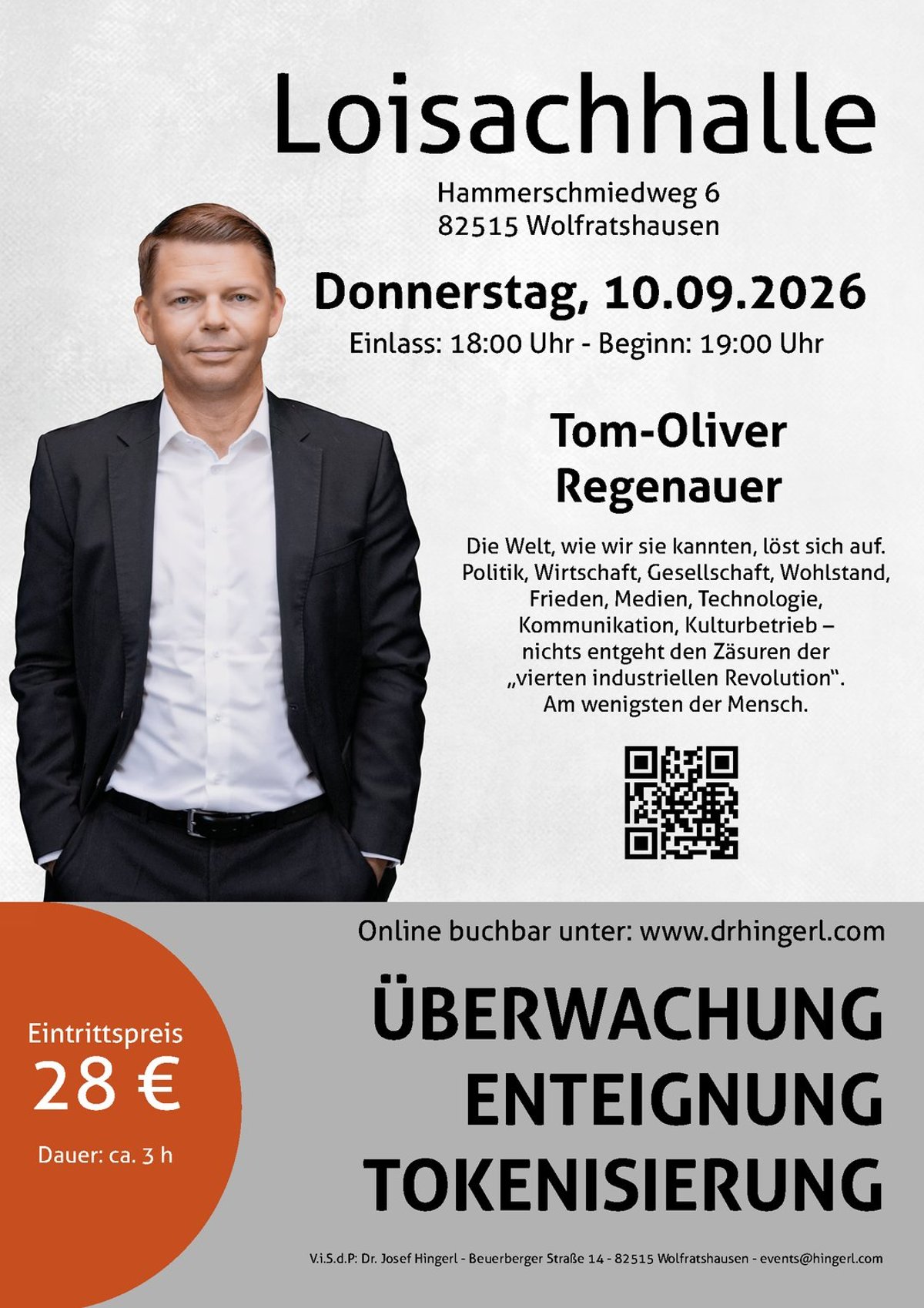 Tom-Oliver Regenauer: Überwachung Enteignung Tokenisierung