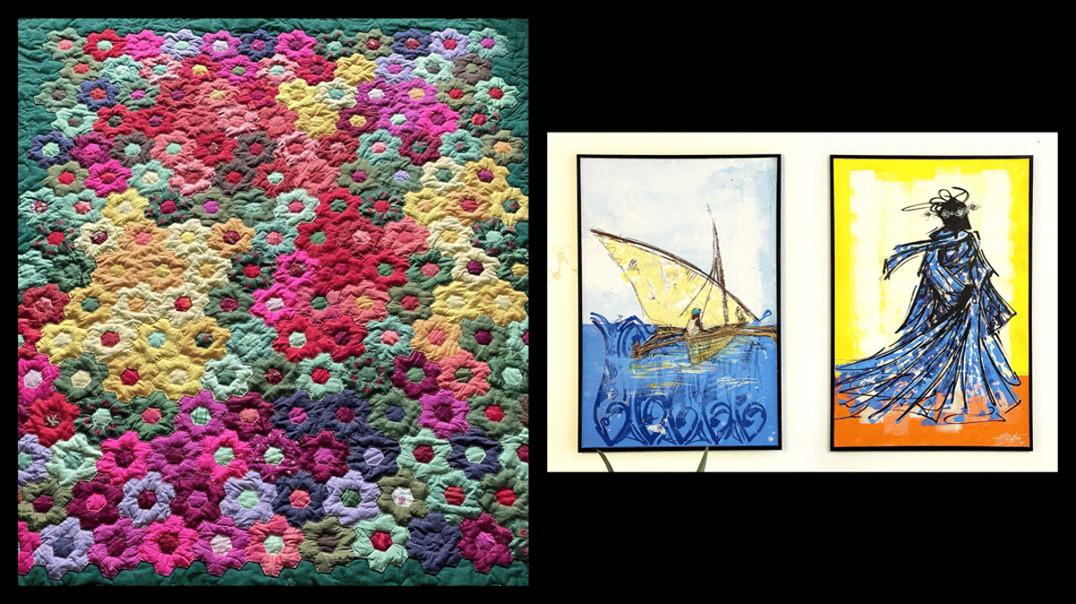 Bilder von Allington Masvosva und Quilte von Renate Gries