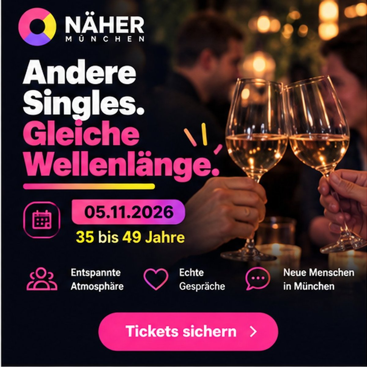 Speed Dating München – Singles von 35 bis 49