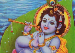 Baby Krishna. Ein blaues Wunder