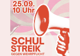 Schulstreik gegen die Wehrpflicht