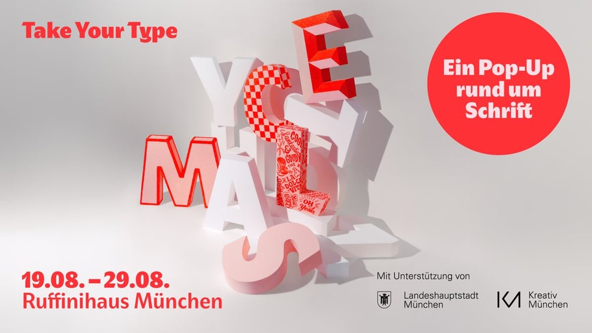 Take Your Type – Ein Pop-Up rund um Schrift