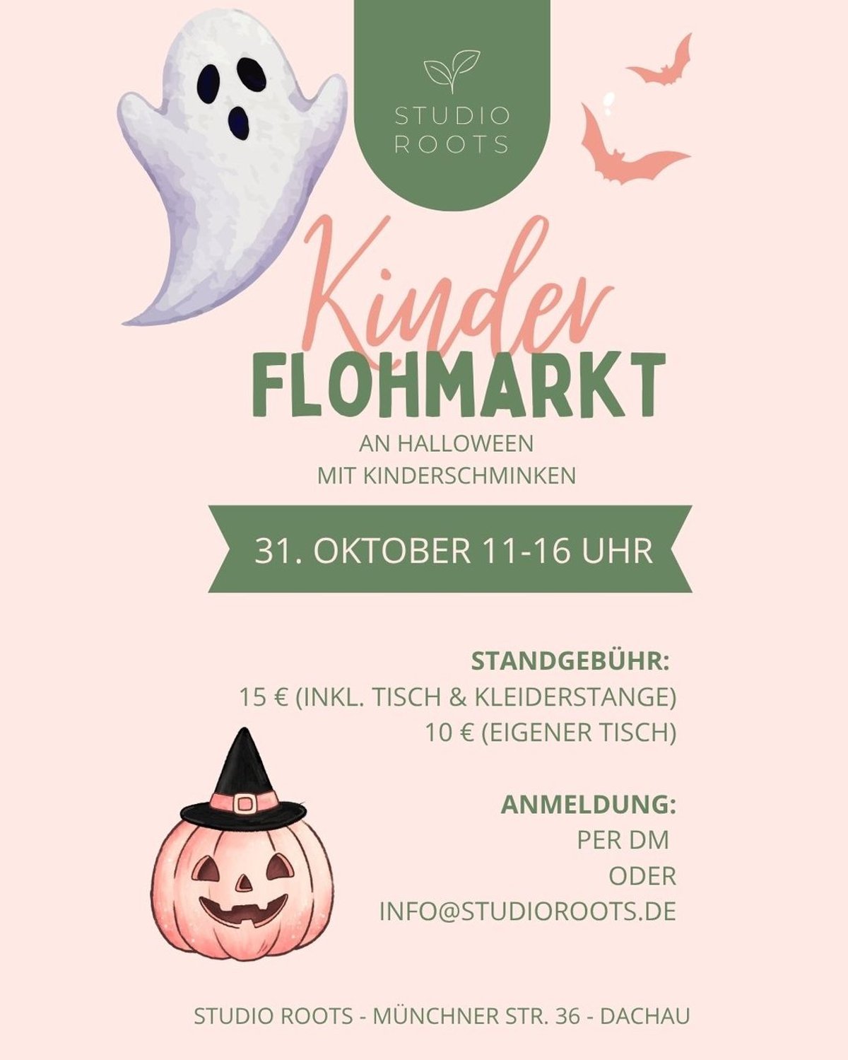 Kinderflohmarkt an Halloween