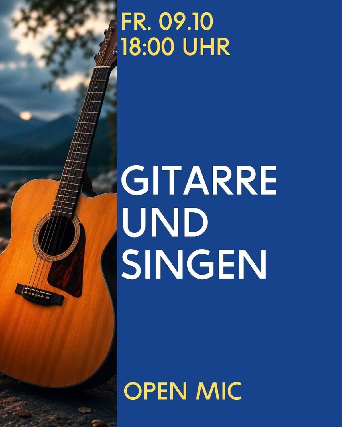 Open Mic Gitarre und Singen