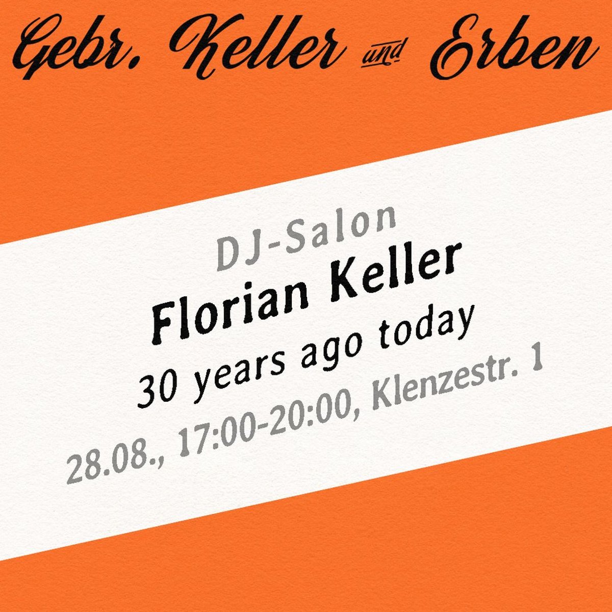 DJ-Salon: 30 Years Ago Today mit Florian Keller