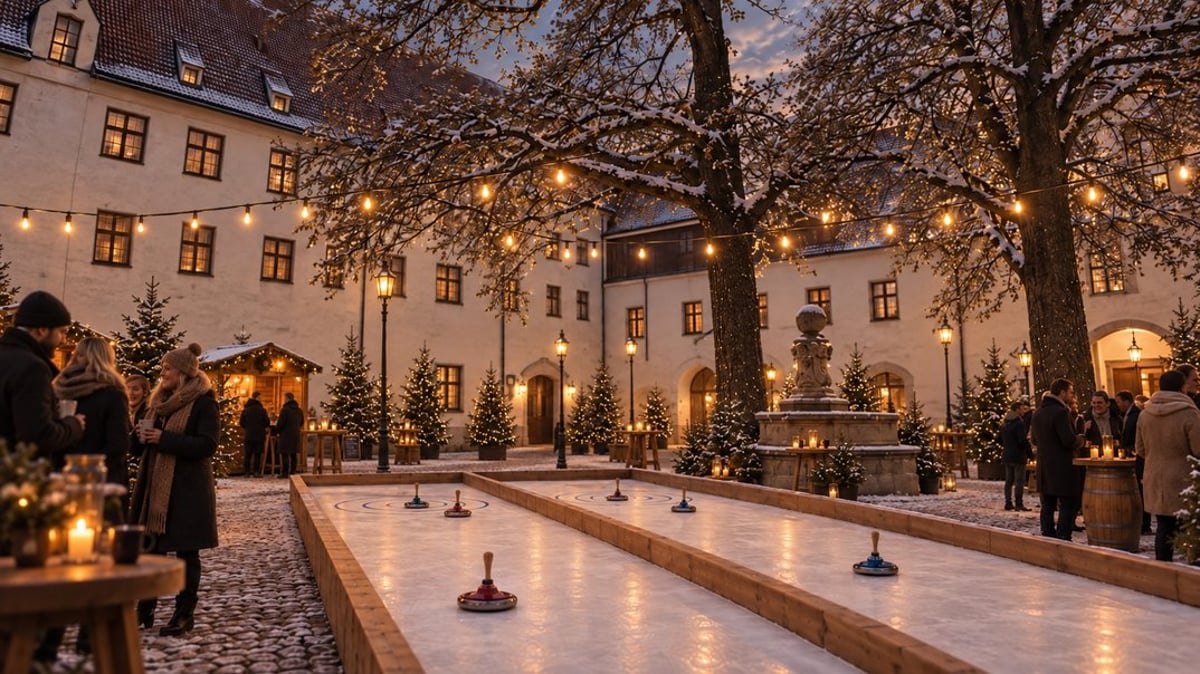 Eisstockschießen im Alten Hof