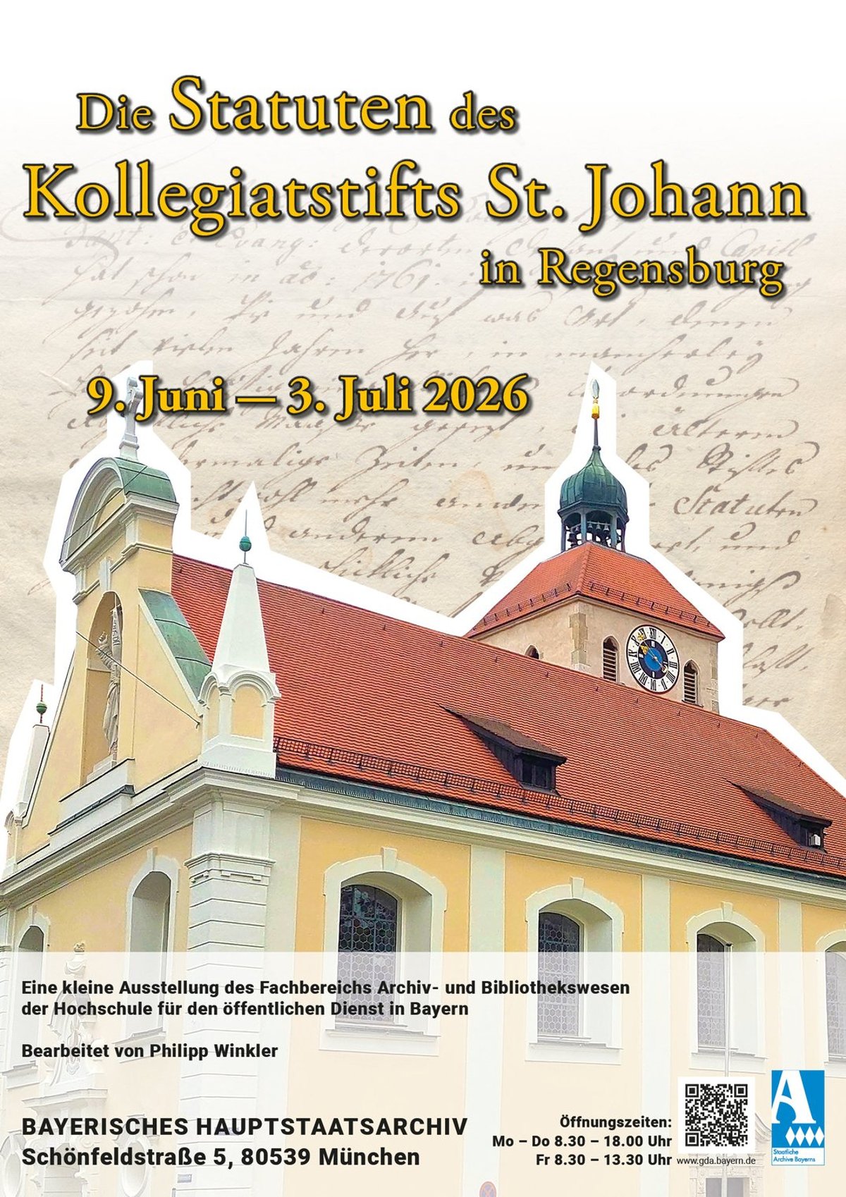 Statuten des Kollegiatstifts St. Johann in Regensburg