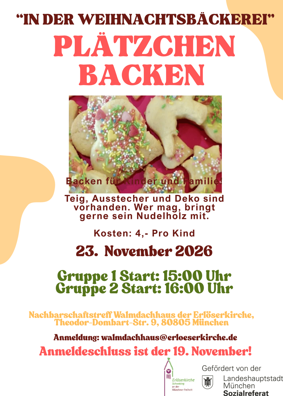 In der Weihnachtsbäckerei …Plätzchen Bachen im Walmdachhaus