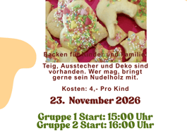 In der Weihnachtsbäckerei …Plätzchen Bachen im Walmdachhaus