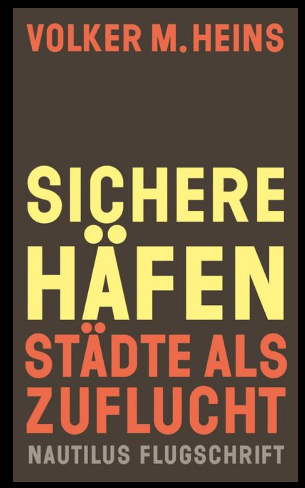 Volker M. Heins „Sichere Häfen – Städte als Zuflucht“
