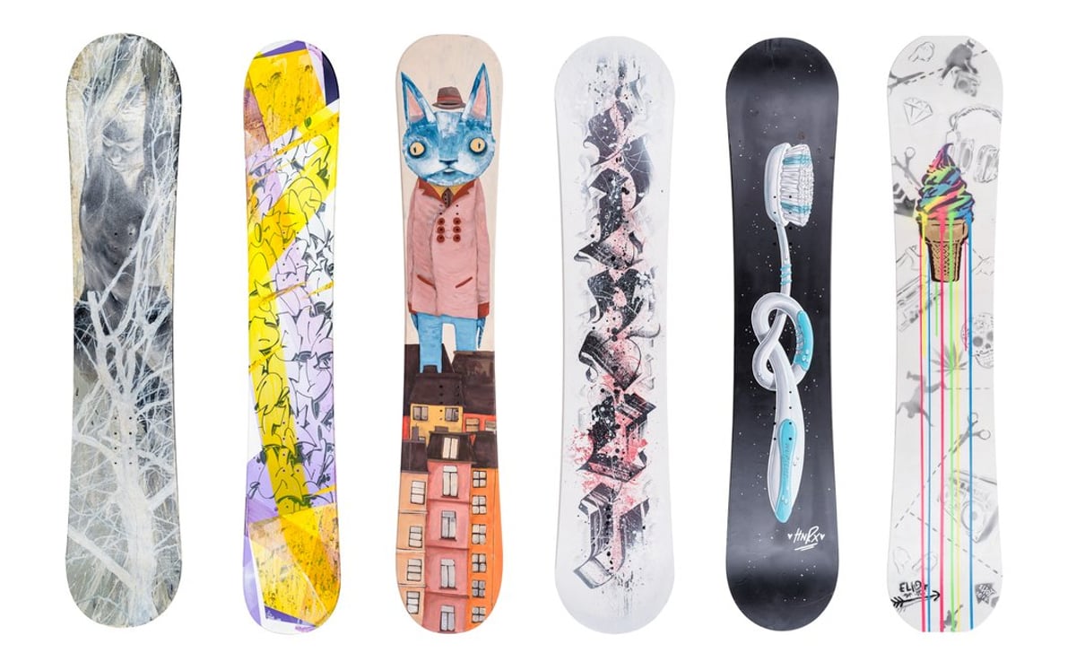 The Art of Snowboards  // Street Art on Snowboards