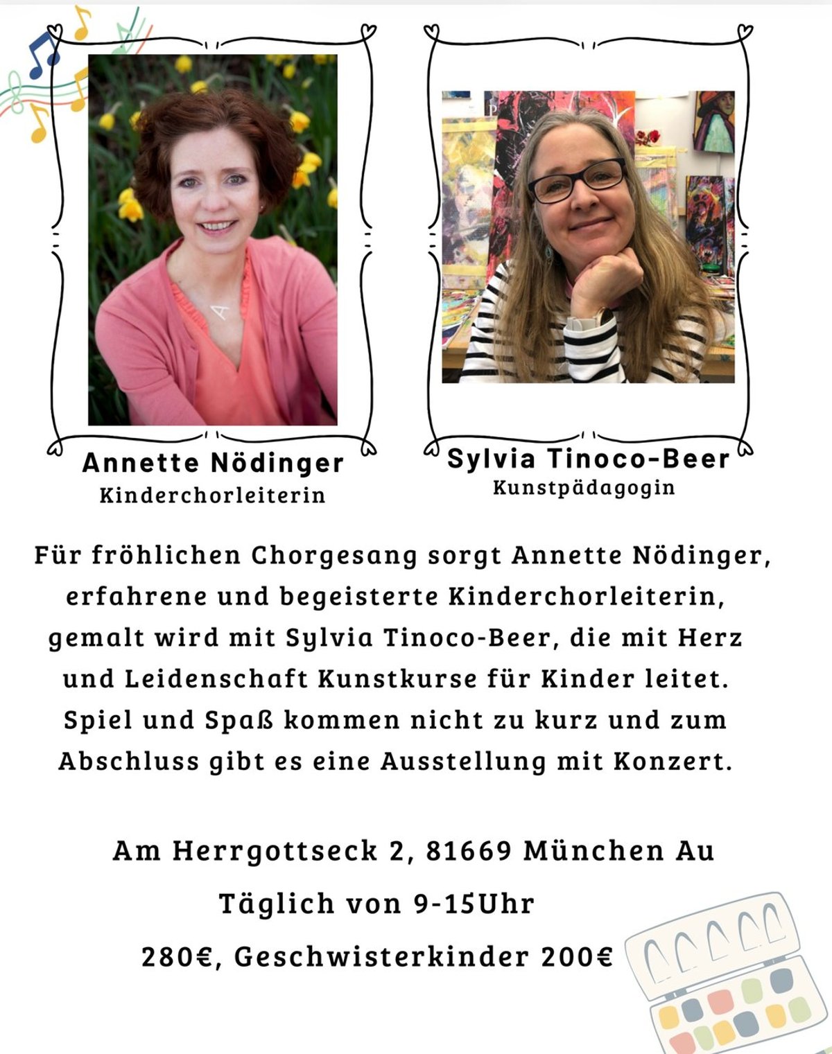 Sommer-Ferienworkshop für Grundschüler Singen & Malen