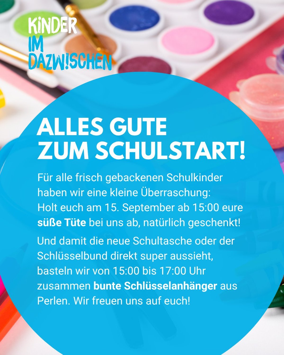 Süße Tüte & Bastelaktion für Einschulungskinder