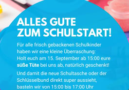 Süße Tüte & Bastelaktion für Einschulungskinder