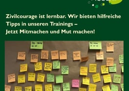 Ein Satz hilft!  – Zivilcourage Training