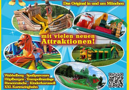 Hüpfburgenpark in München-Pasing