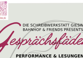 Schreibwerkstatt Giesinger Bahnhof presents Gesprächsfäden