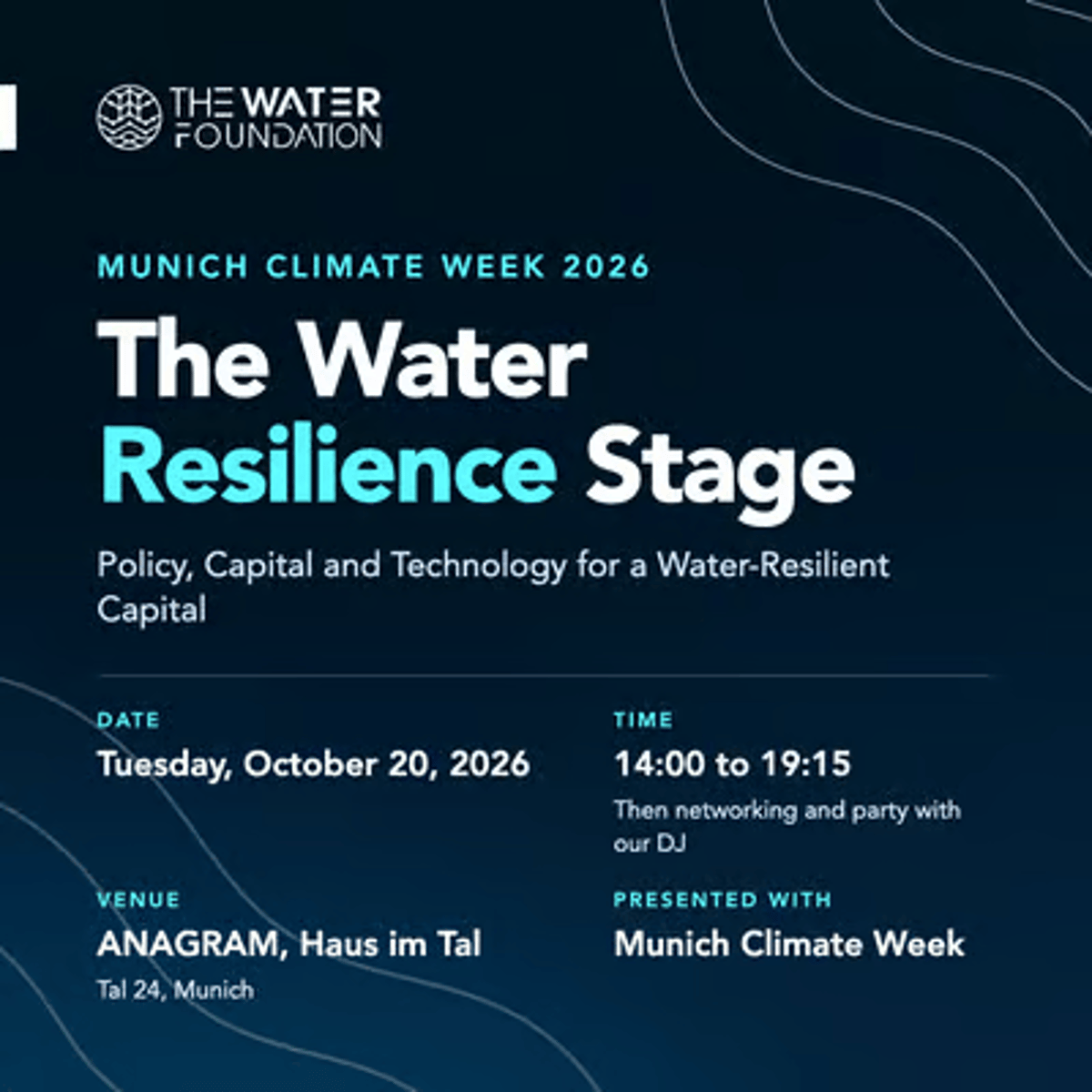 Munich Climate Week 2026: The Water Resilience Stage
