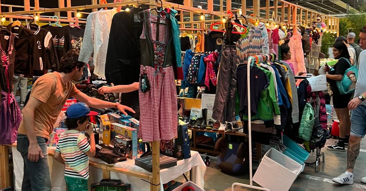 Kinderflohmarkt mit buntem Kinderprogramm