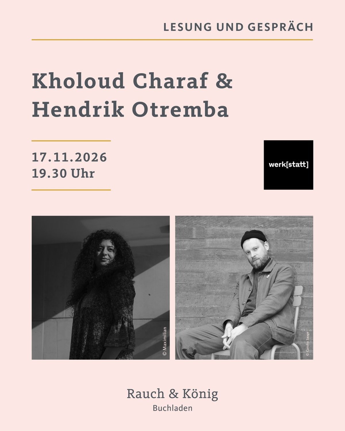 Kholoud Charaf & Hendrik Otremba – Menschen am Ende