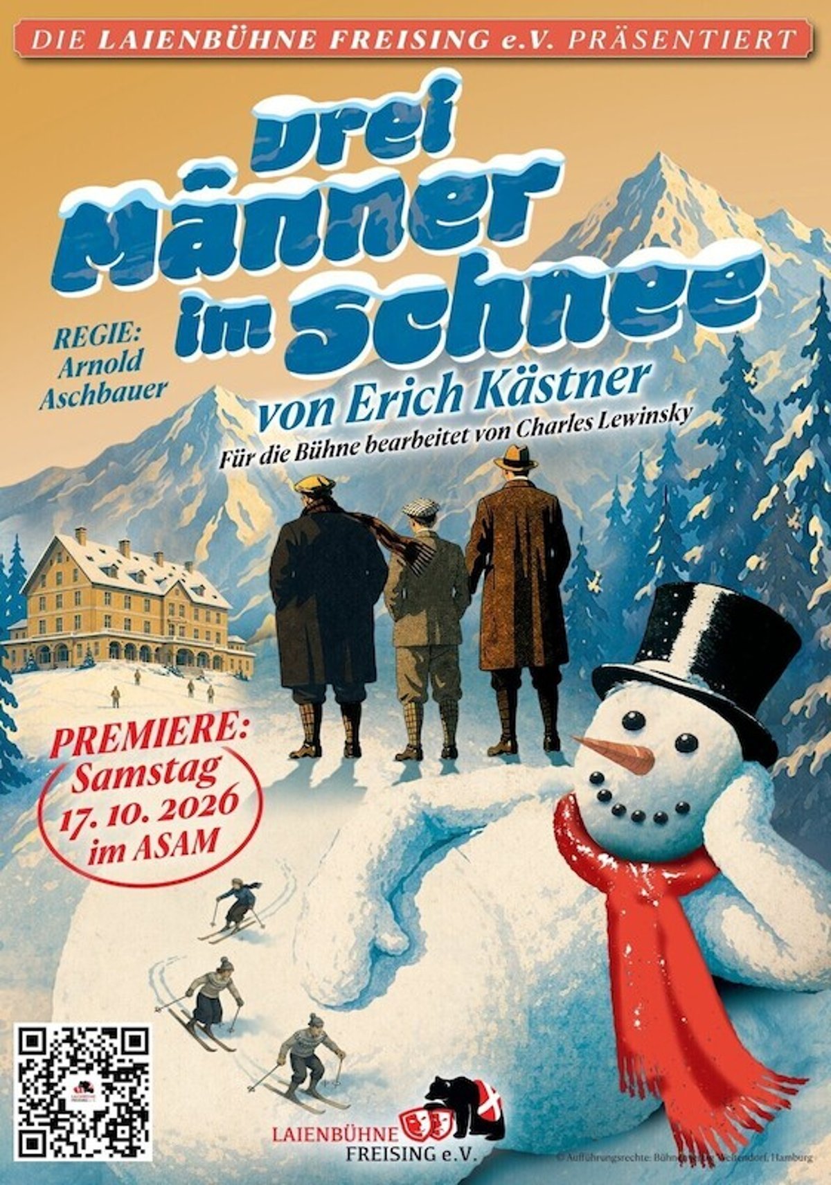 DREI MÄNNER IM SCHNEE