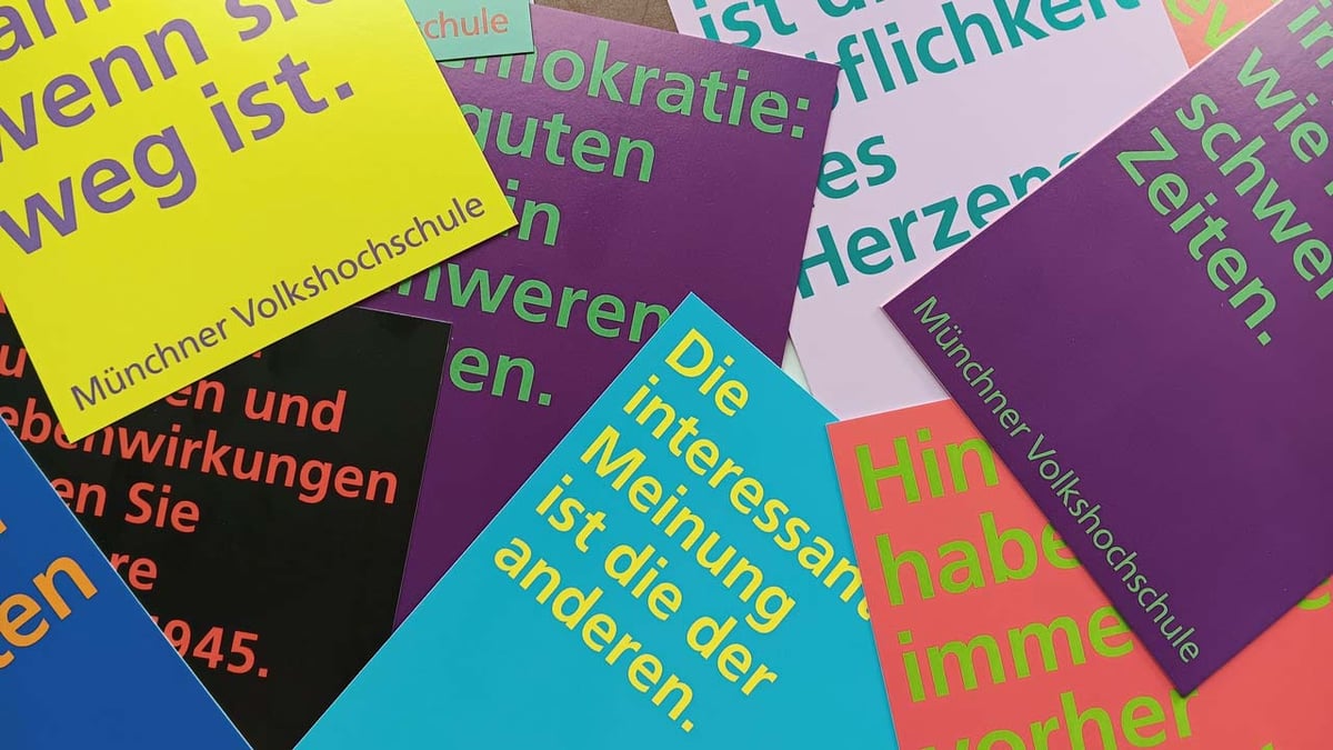 MVHS mit neuer Plakatkampagne „Schöner streiten“